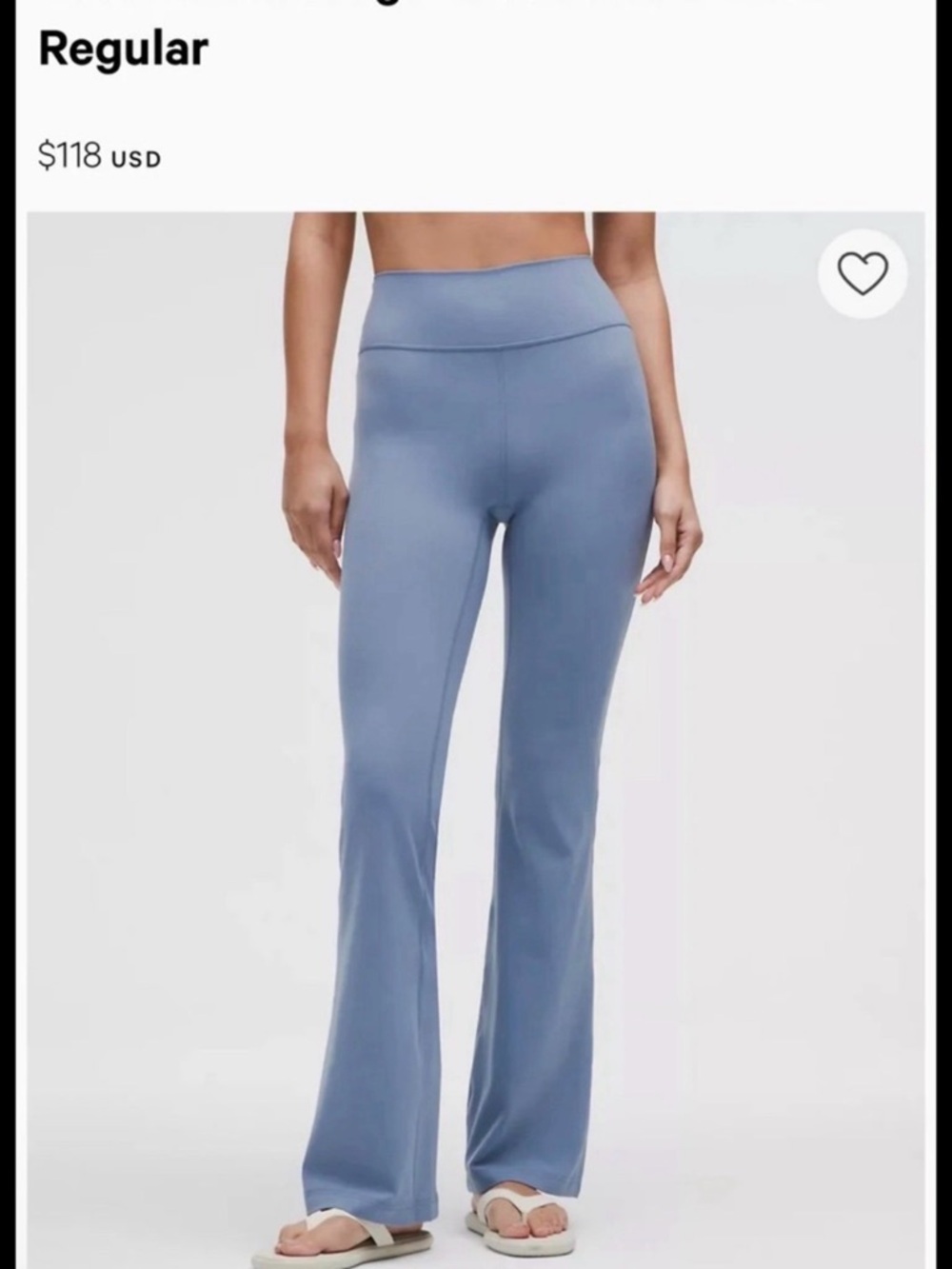 lululemon athletica High-Rise Flare Leg Pants in Dusty Blue
